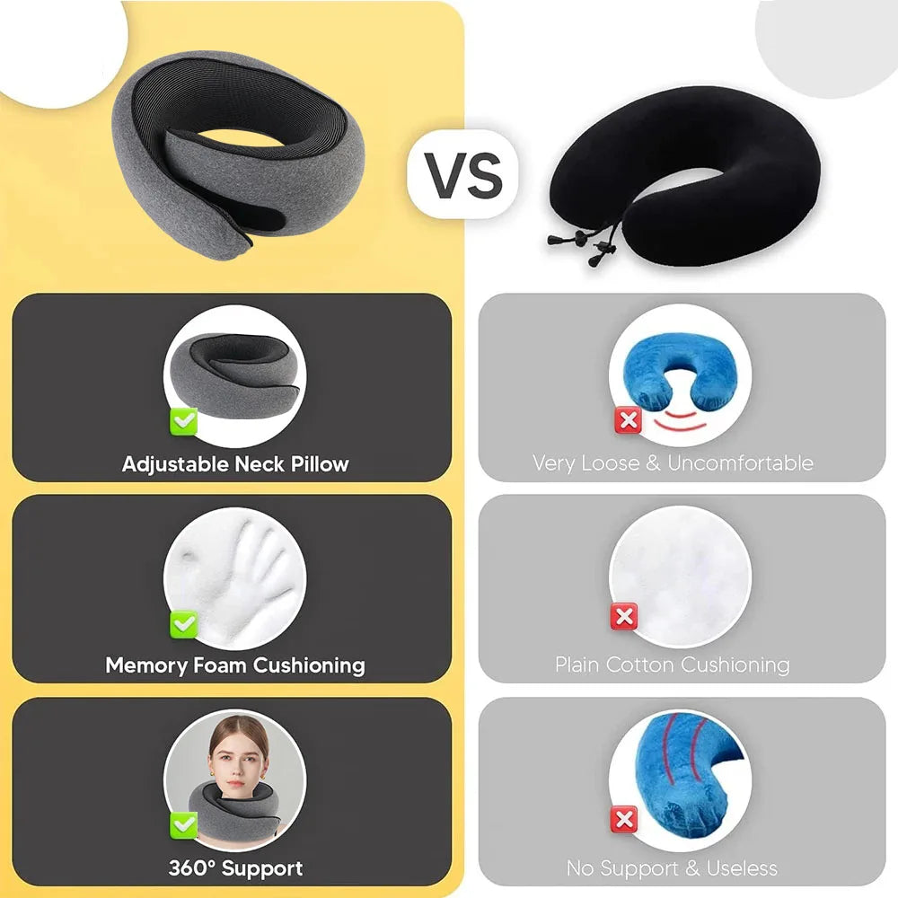 Premium Travel memory foam pillow