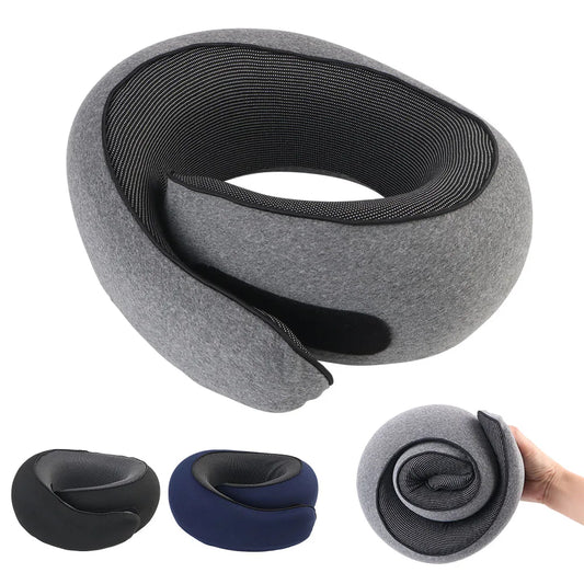 Travel memory foam pillow
