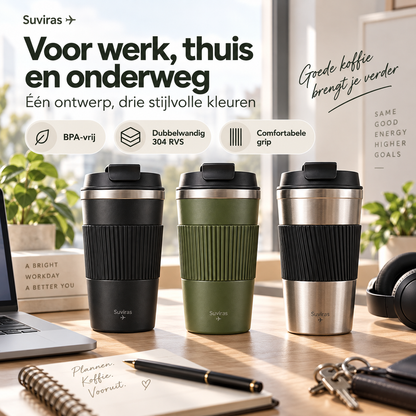 Reisbeker 380 ML | BPA vrij | Suviras