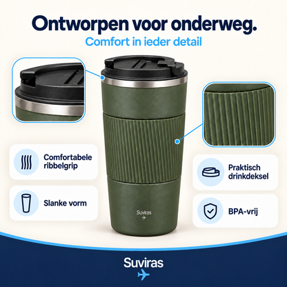 Reisbeker 380 ML | BPA vrij | Suviras